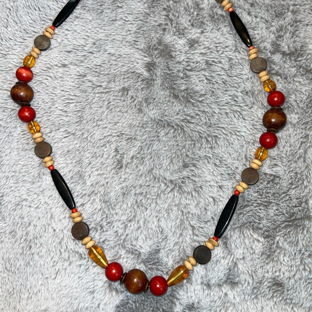 Mixed Wood Necklace